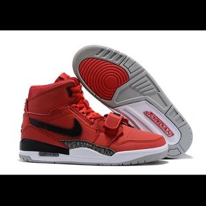 Air Jordans Legacy 312 red & black-gently used